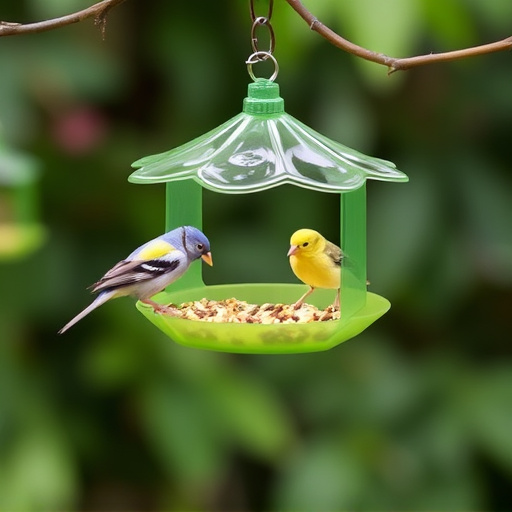 Feeding station designed for tiny birds