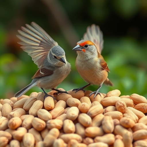 Fresh whole peanuts for wild birds