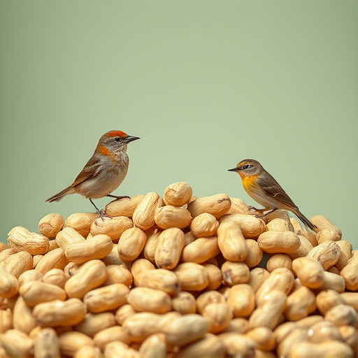 Fresh whole peanuts for wild birds