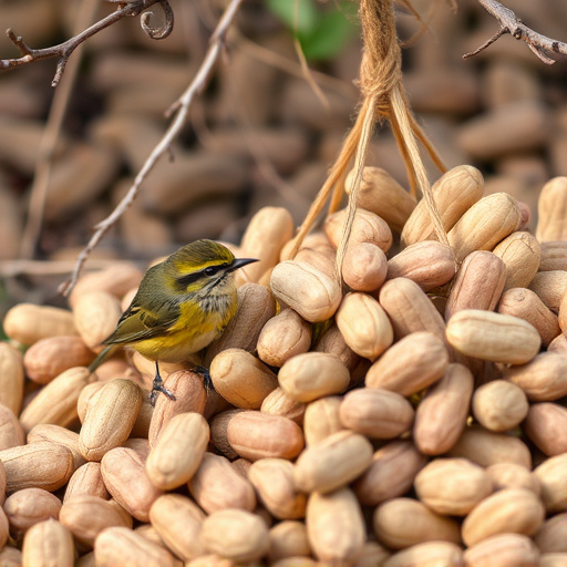 Fresh whole peanuts for wild birds