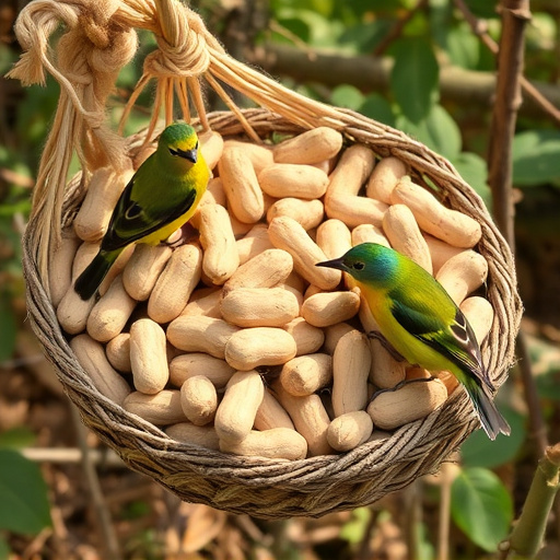 Fresh whole peanuts for wild birds