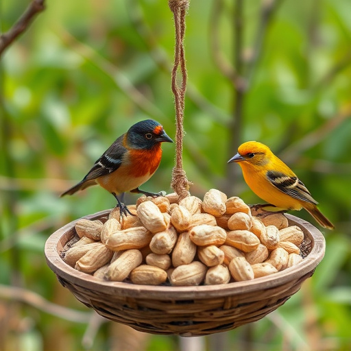 Fresh whole peanuts for wild birds