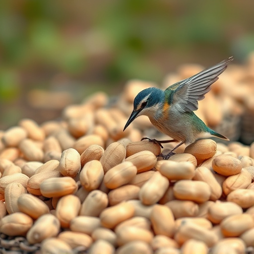 Fresh whole peanuts for wild birds