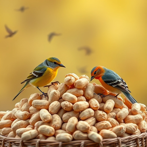 Fresh whole peanuts for wild birds