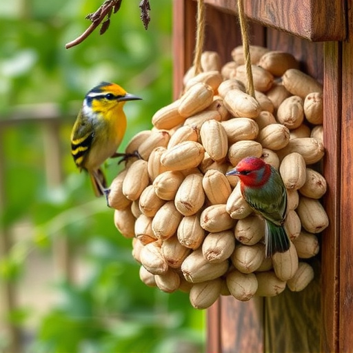 Fresh whole peanuts for wild birds