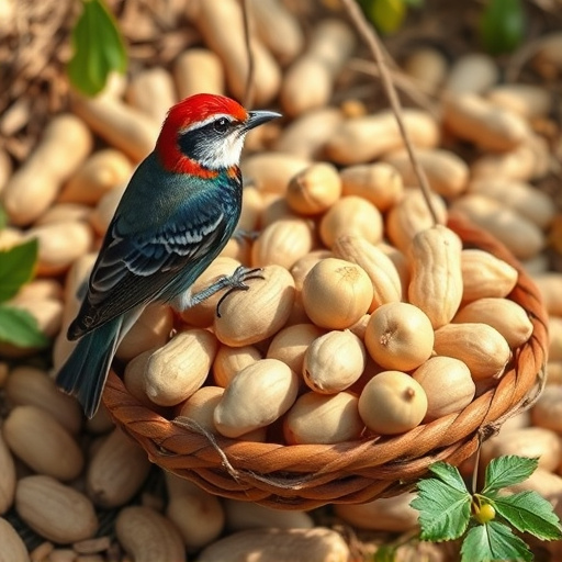 Fresh whole peanuts for wild birds