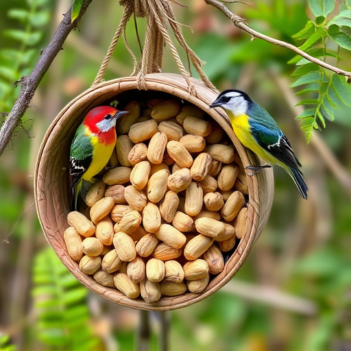 Fresh whole peanuts for wild birds