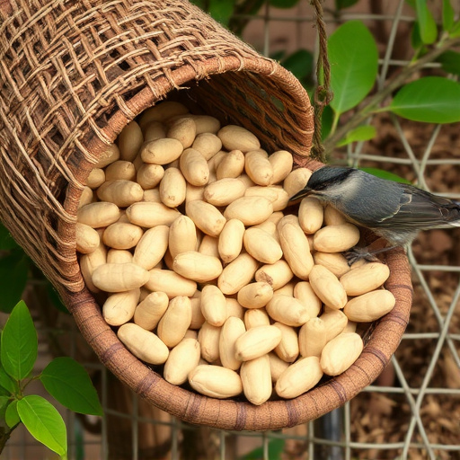 Fresh whole peanuts for wild birds
