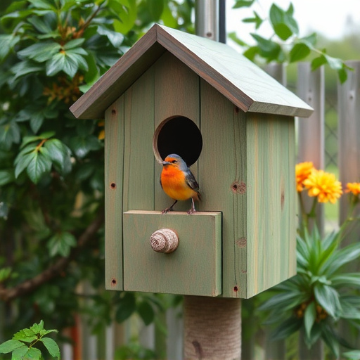 Garden bird box no longer in use