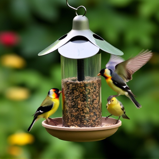 Garden feeder suited for finches, tits