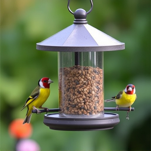Garden feeder suited for finches, tits