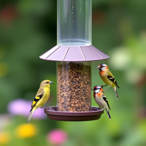 Garden feeder suited for finches, tits