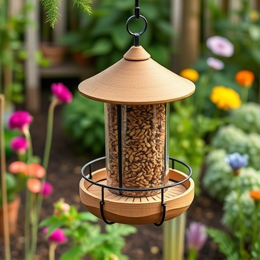 Garden feeder with no-waste seed design