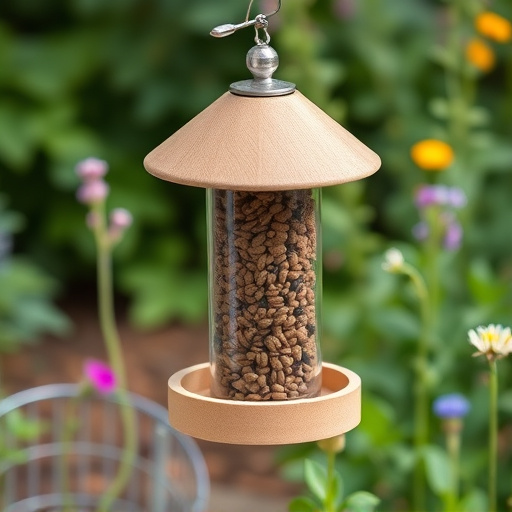 Garden feeder with no-waste seed design