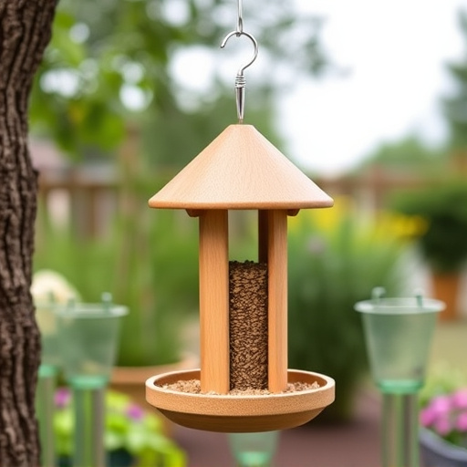 Garden feeder with no-waste seed design