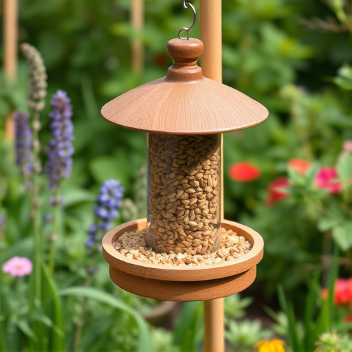 Garden feeder with no-waste seed design