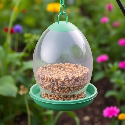 Garden feeder with no-waste seed design