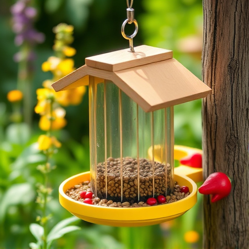Garden feeder with no-waste seed design