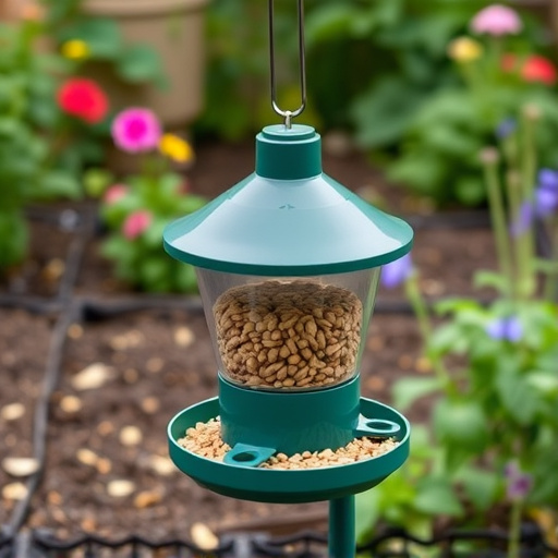 Garden feeder with no-waste seed design