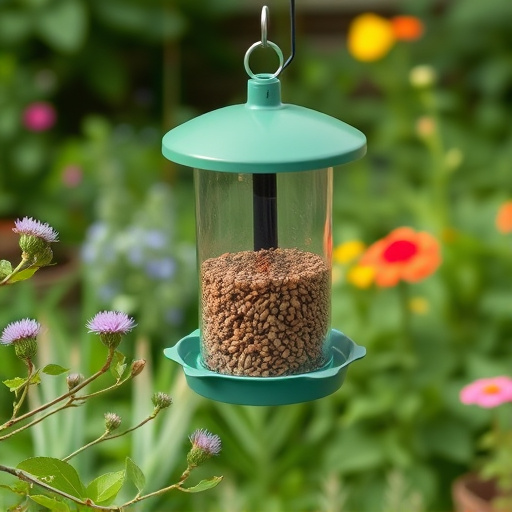 Garden feeder with no-waste seed design