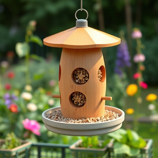 Garden feeder with no-waste seed design