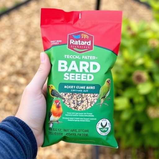 Hand holding top-rated bird seed mix