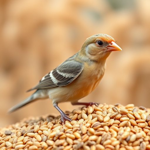 Healthy bird seed without wheat content