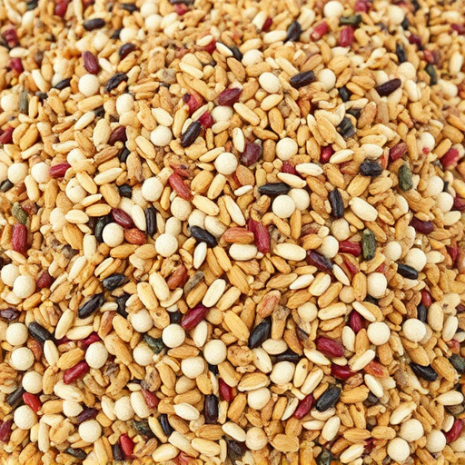 Heap of assorted bird seed mix