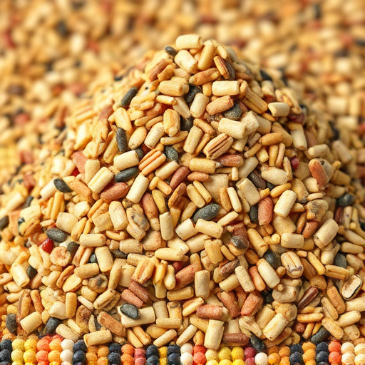 Heap of assorted bird seed mix