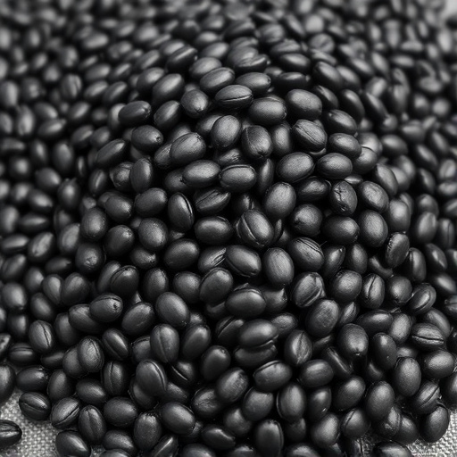 Heap of black oil sunflower seeds