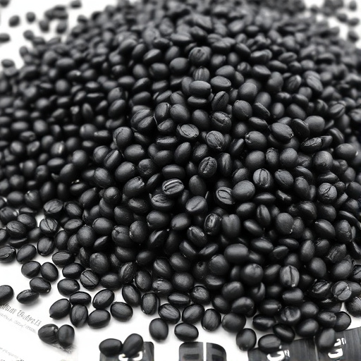Heap of black oil sunflower seeds
