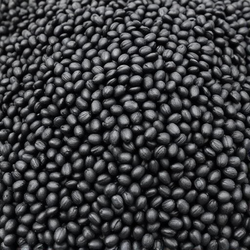 Heap of black oil sunflower seeds
