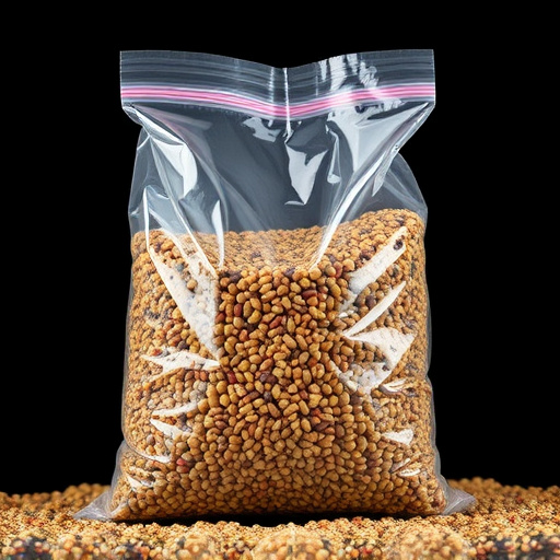 Large clear bag of wild bird seed