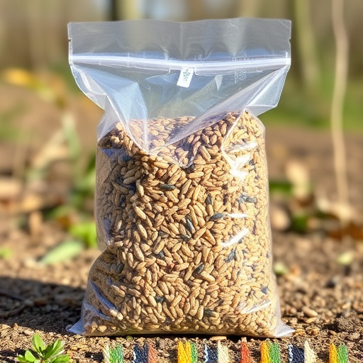 Large clear bag of wild bird seed