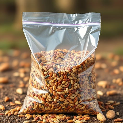 Large clear bag of wild bird seed