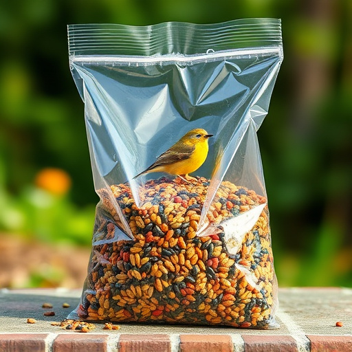 Large clear bag of wild bird seed