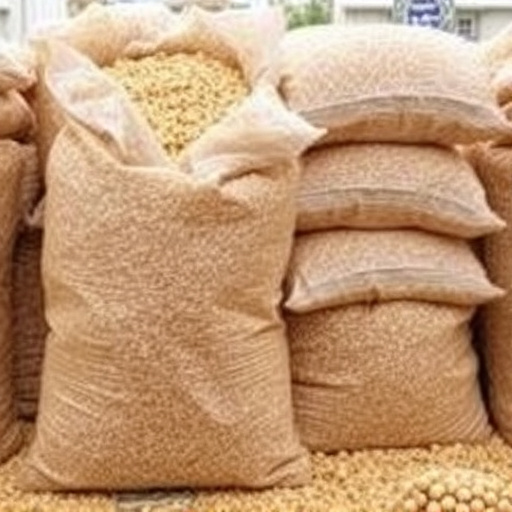 Large sacks of bird suet pellets