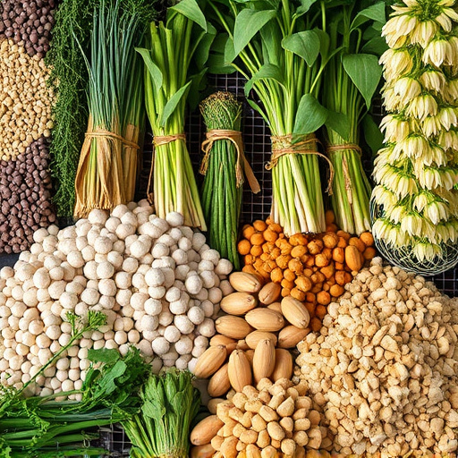 Large variety of seeds on display