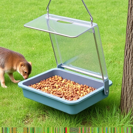 Lightweight feeder with open access tray