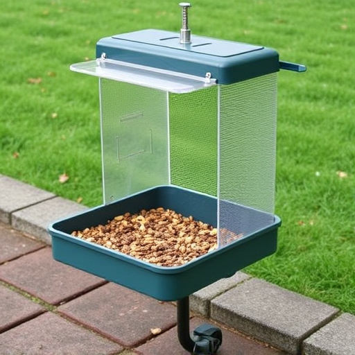 Lightweight feeder with open access tray