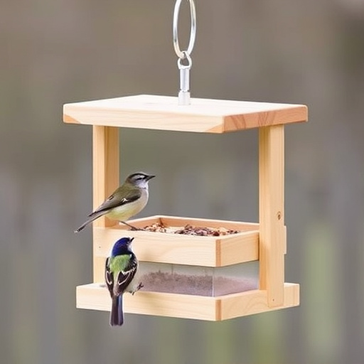 Minimalist feeding station for small birds