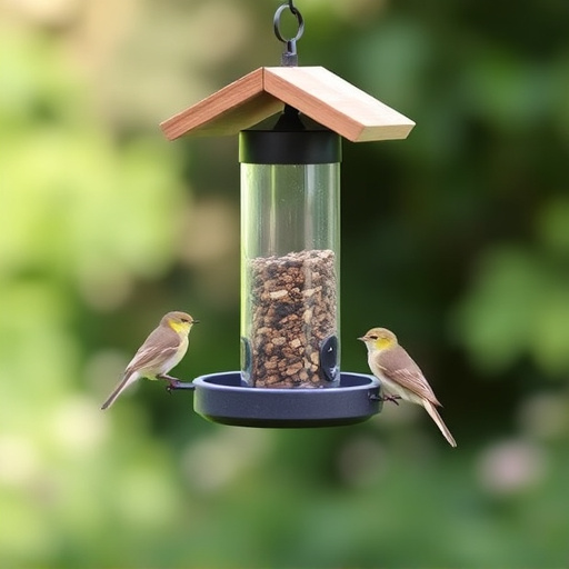 Minimalist feeding station for small birds