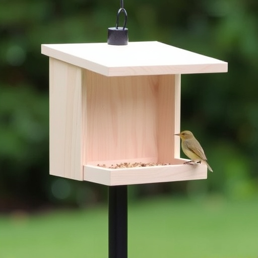 Minimalist feeding station for small birds