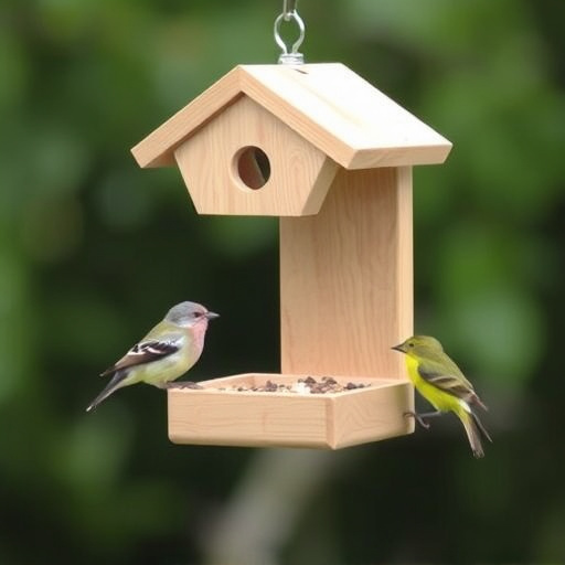 Minimalist feeding station for small birds