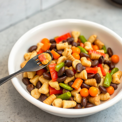 Mixed bird food in shallow dish