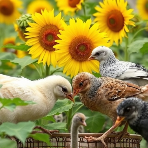 Mixed flock eating sunflower hearts