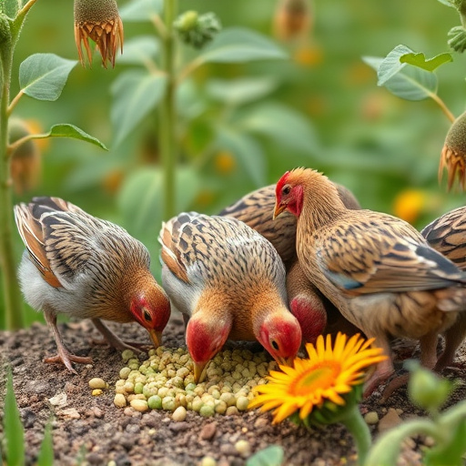 Mixed flock eating sunflower hearts