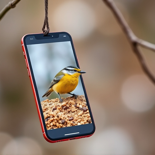 Mobile phone browsing bird seed deals