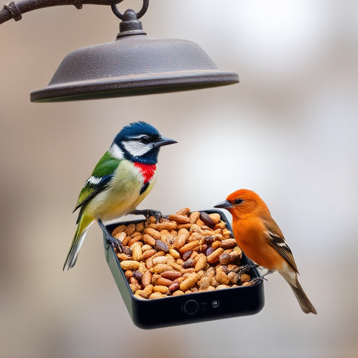 Mobile phone browsing bird seed deals