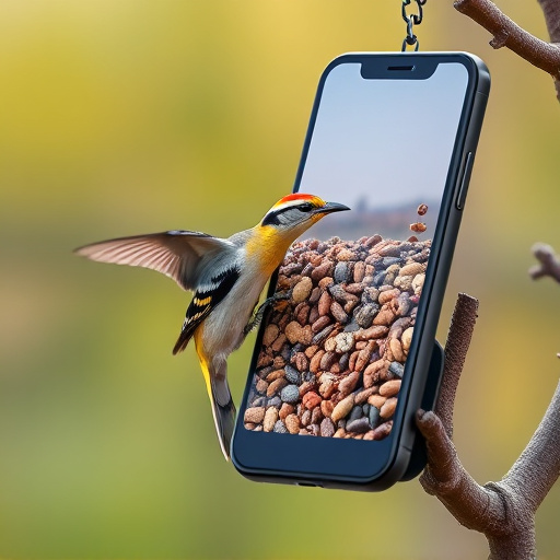 Mobile phone browsing bird seed deals